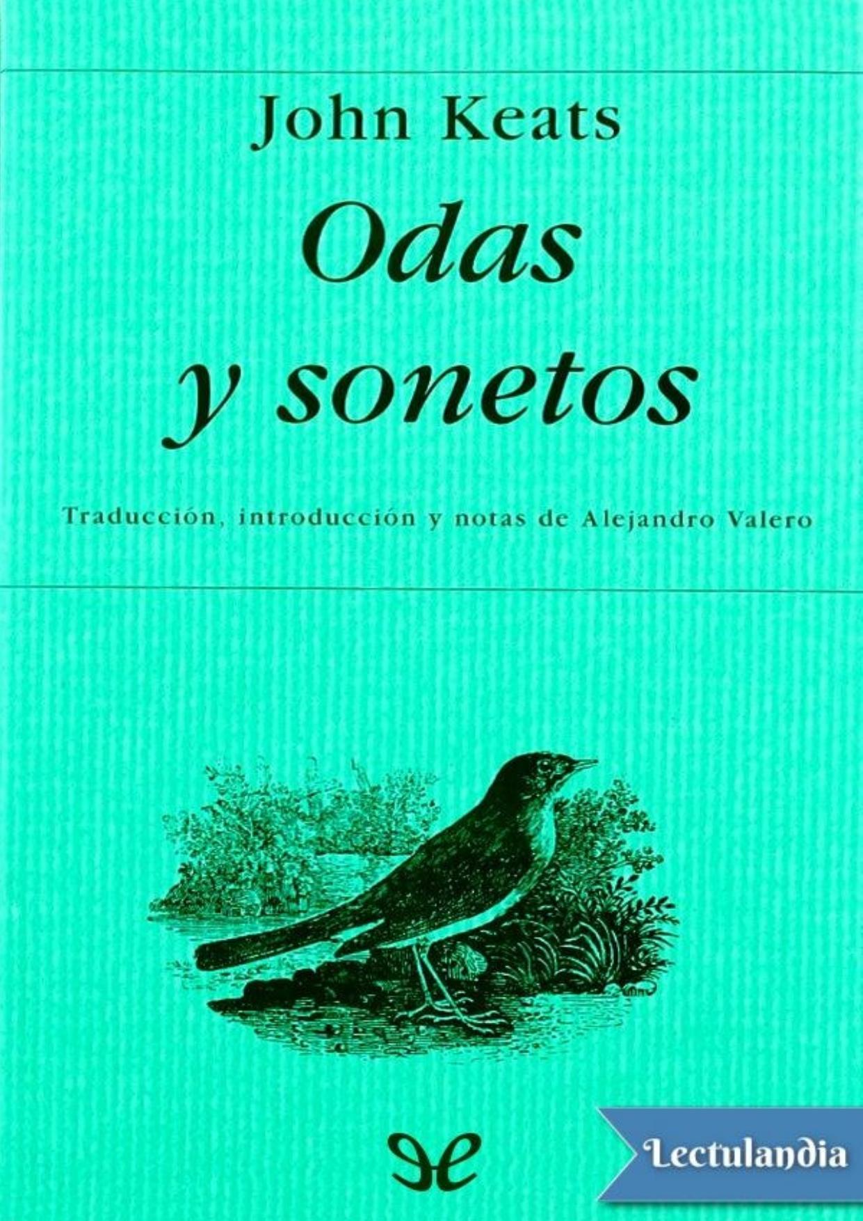 Odas y sonetos de John Keats, portada del libro