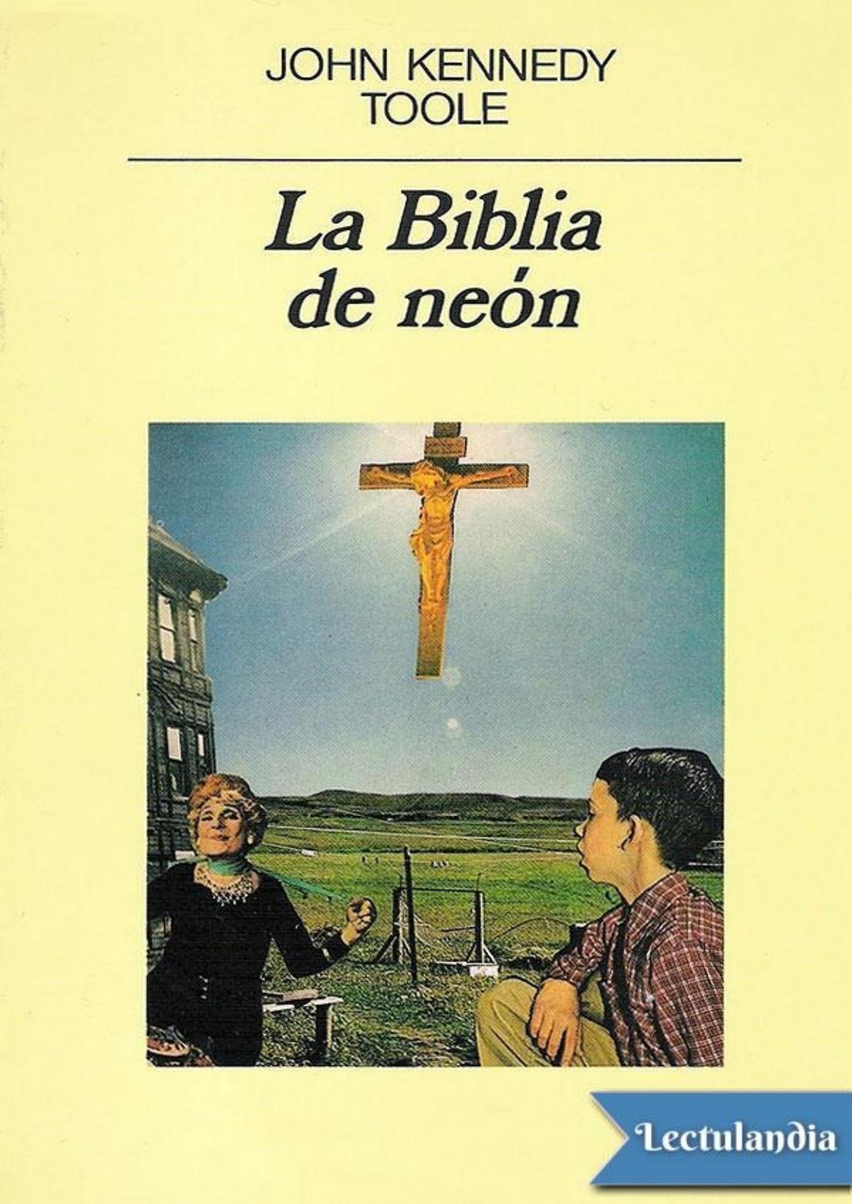La Biblia de neón de John Kennedy Toole, portada del libro