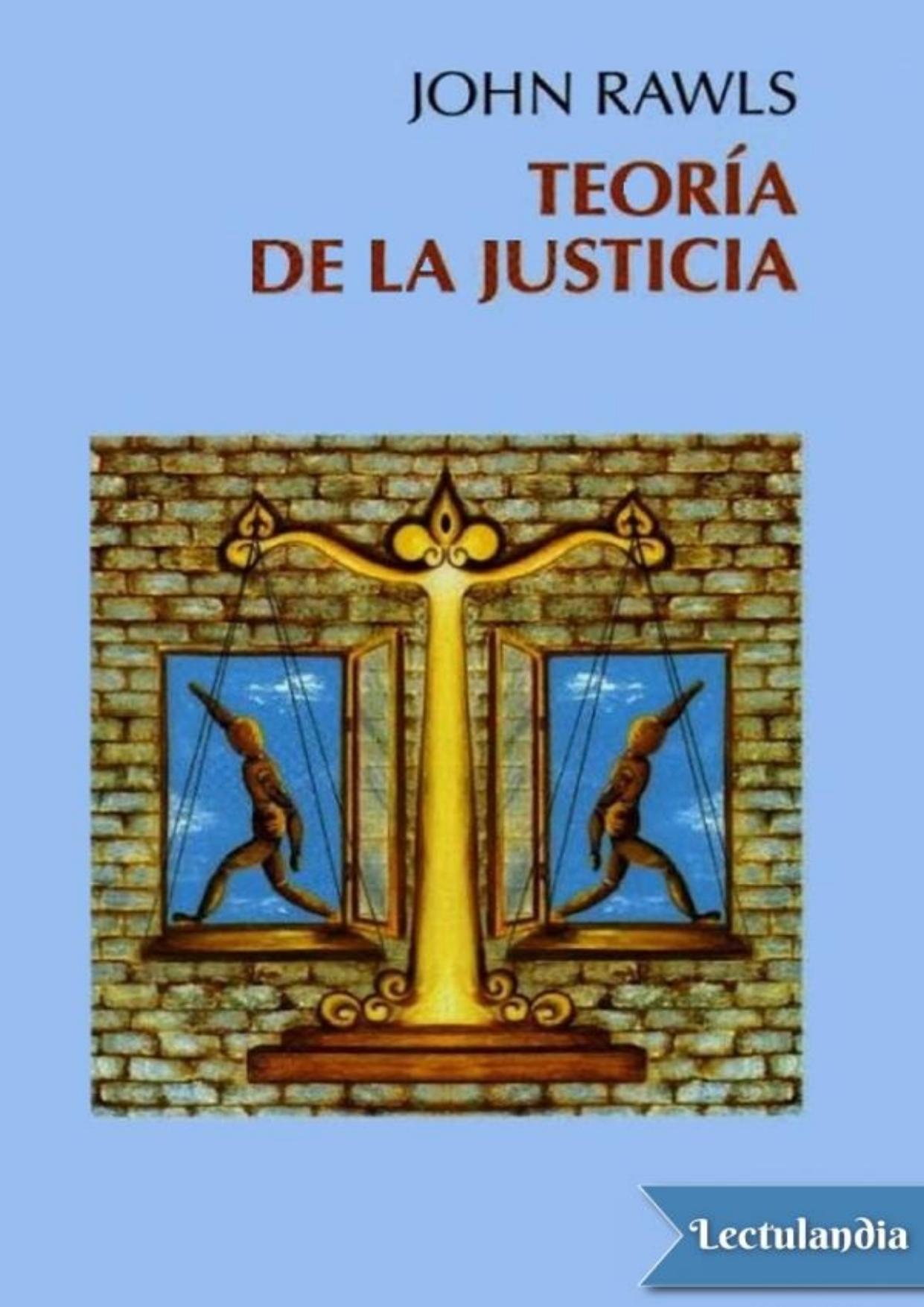 Teoría de la justicia de John Rawls, portada del libro