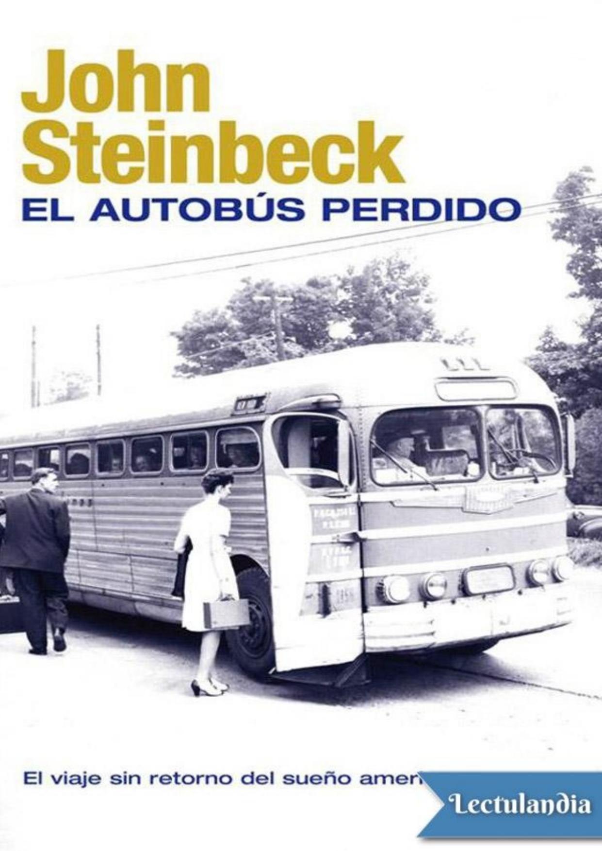 El autobús perdido de John Steinbeck, portada del libro