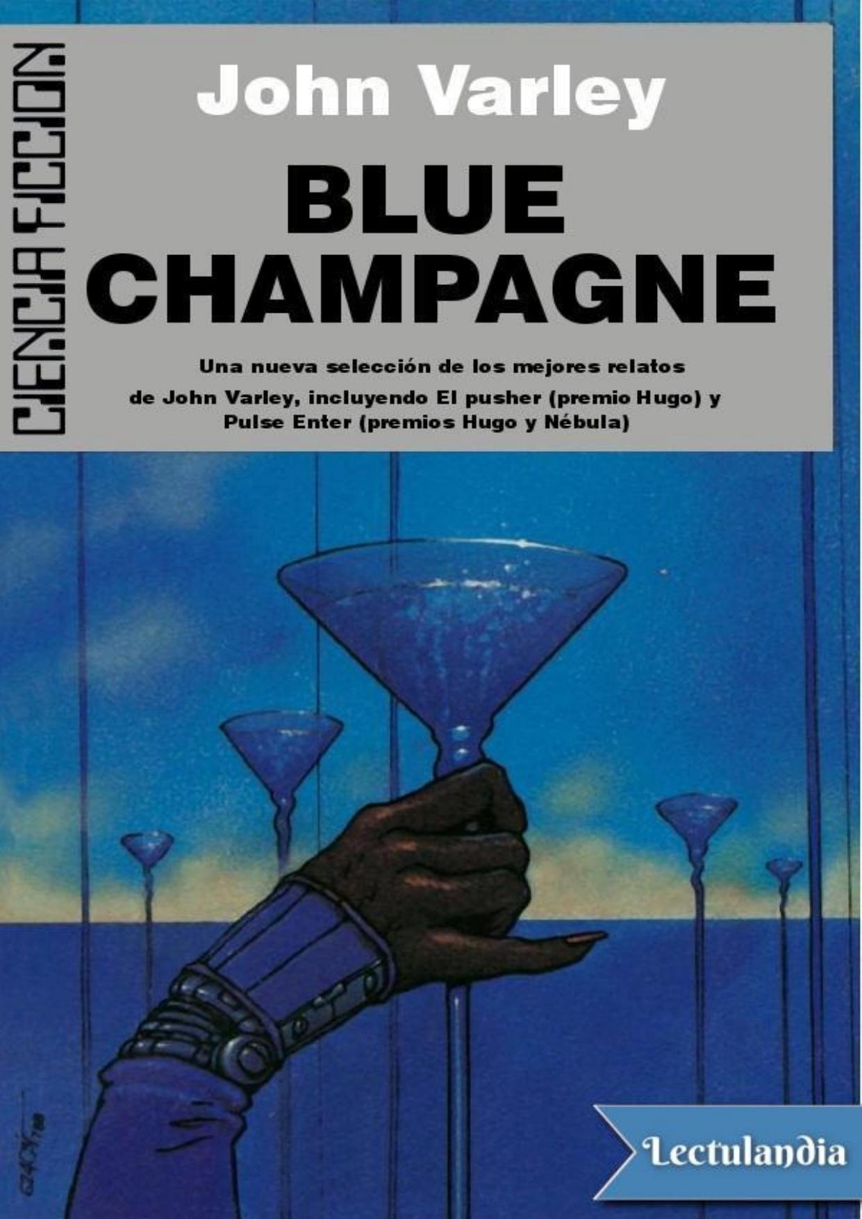 Blue champagne de John Varley, portada del libro