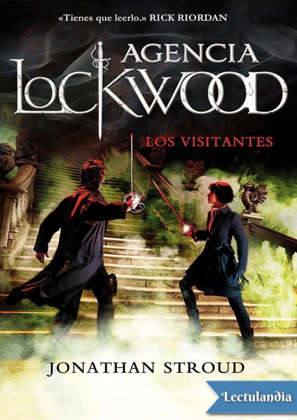 Los visitantes de Jonathan Stroud, portada del libro