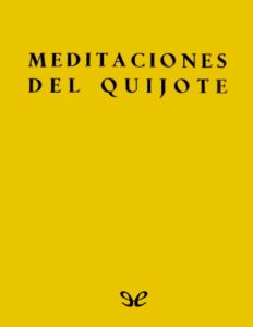 Portada de Meditaciones del Quijote