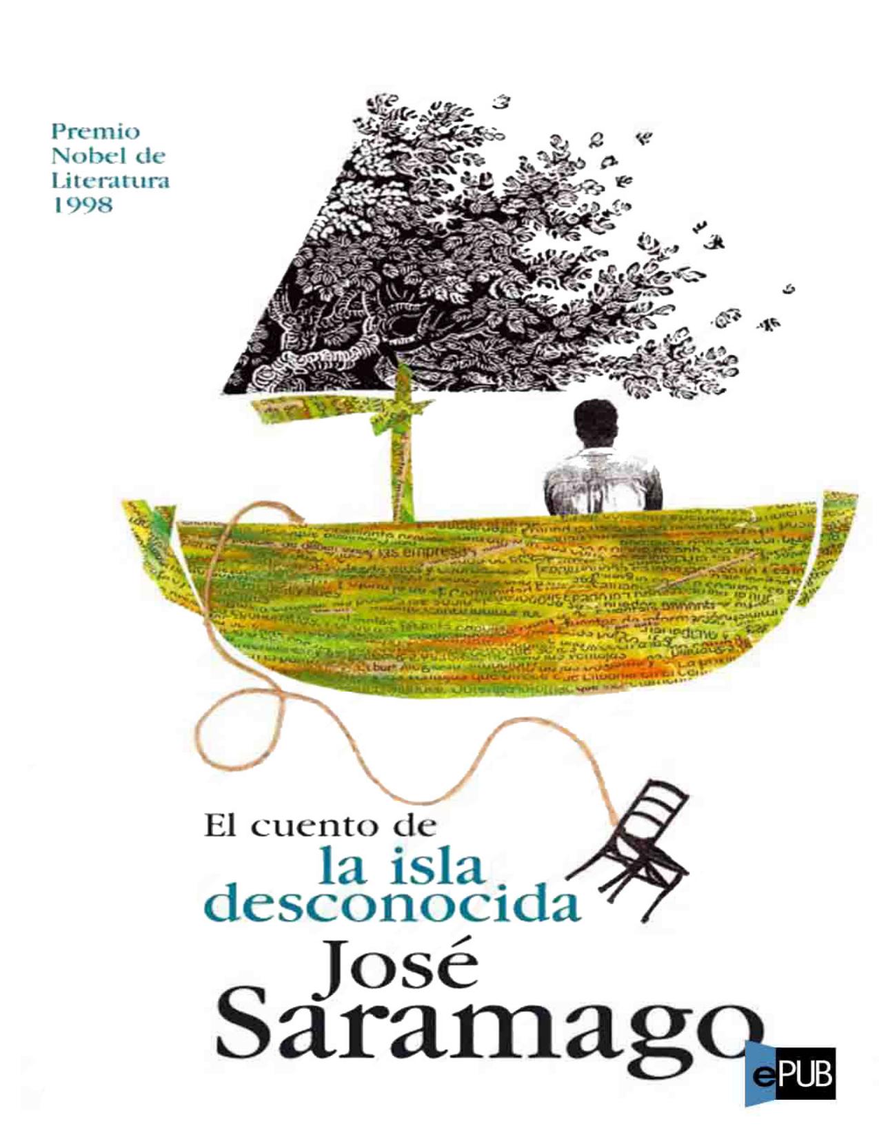 El cuento de la isla desconocida de Jose Saramago, portada del libro