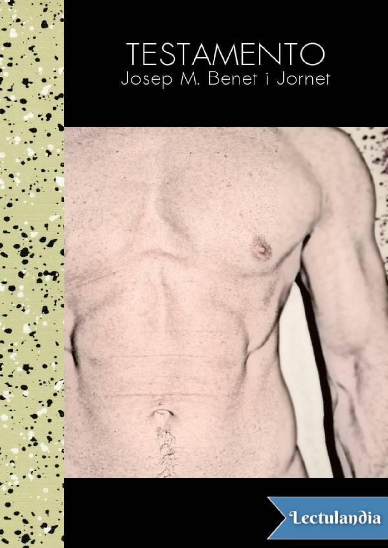Testamento de Josep Maria Benet i Jornet, portada del libro