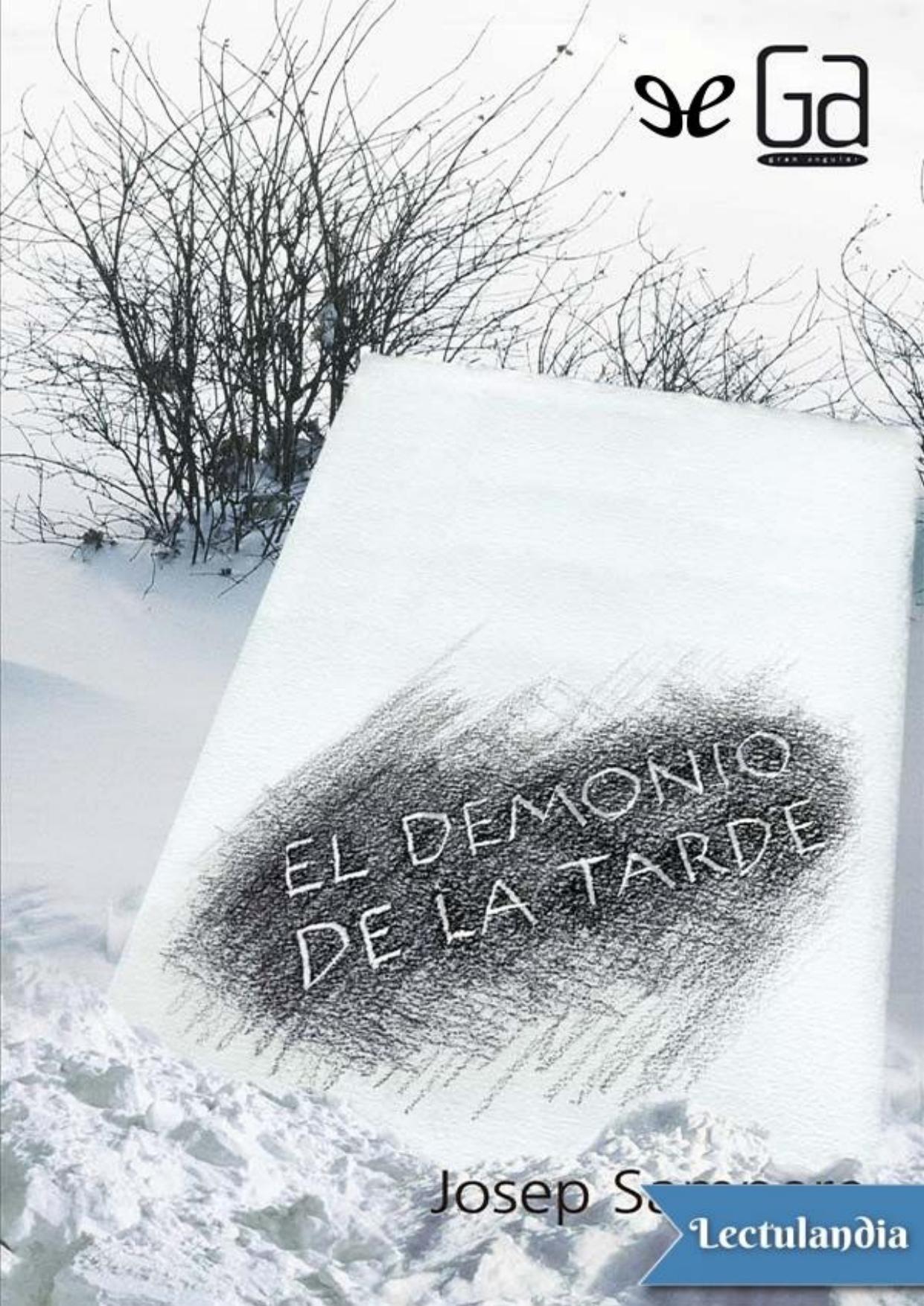El demonio de la tarde de Josep Sampere, portada del libro