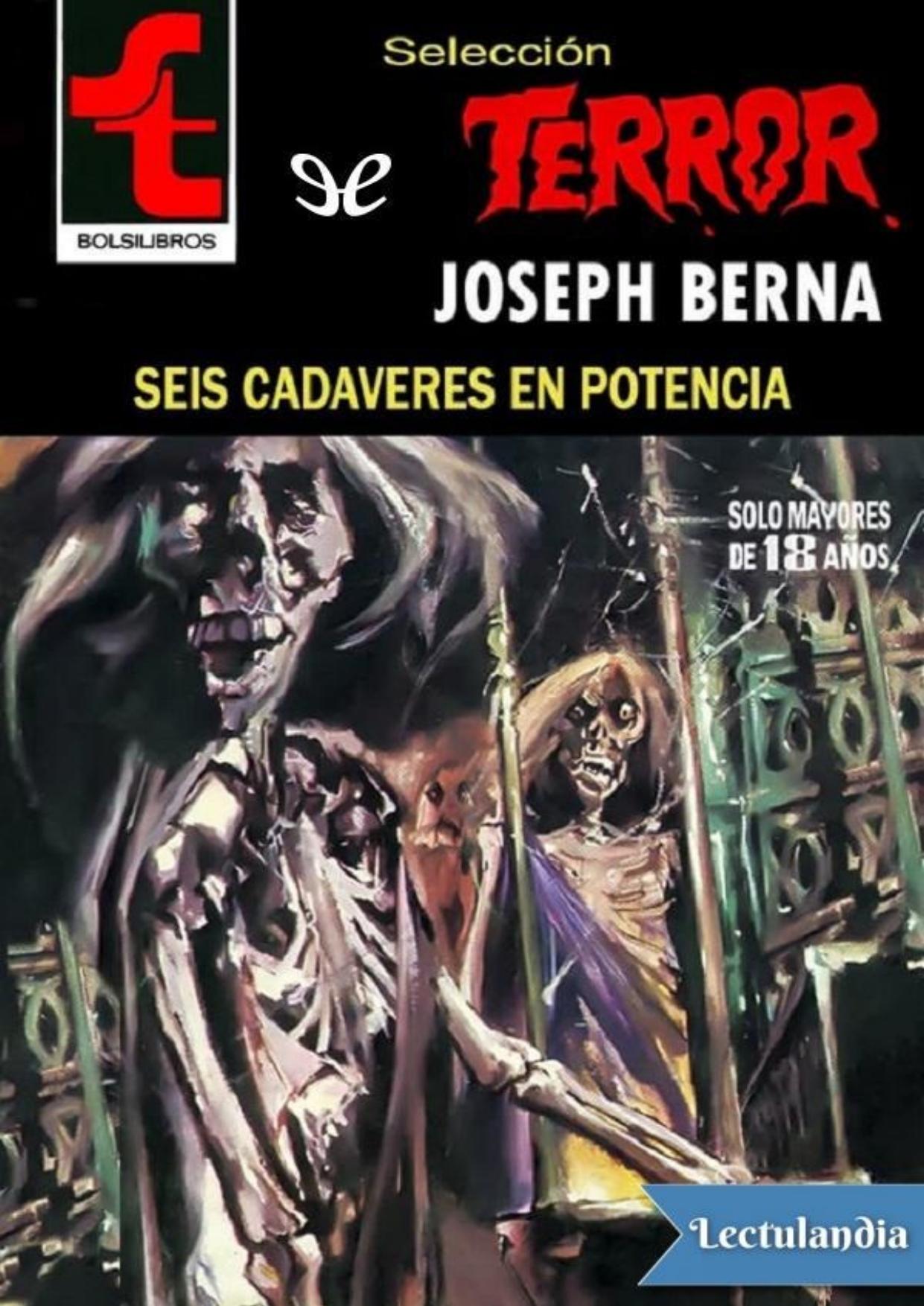 Seis cadáveres en potencia de Joseph Berna, portada del libro