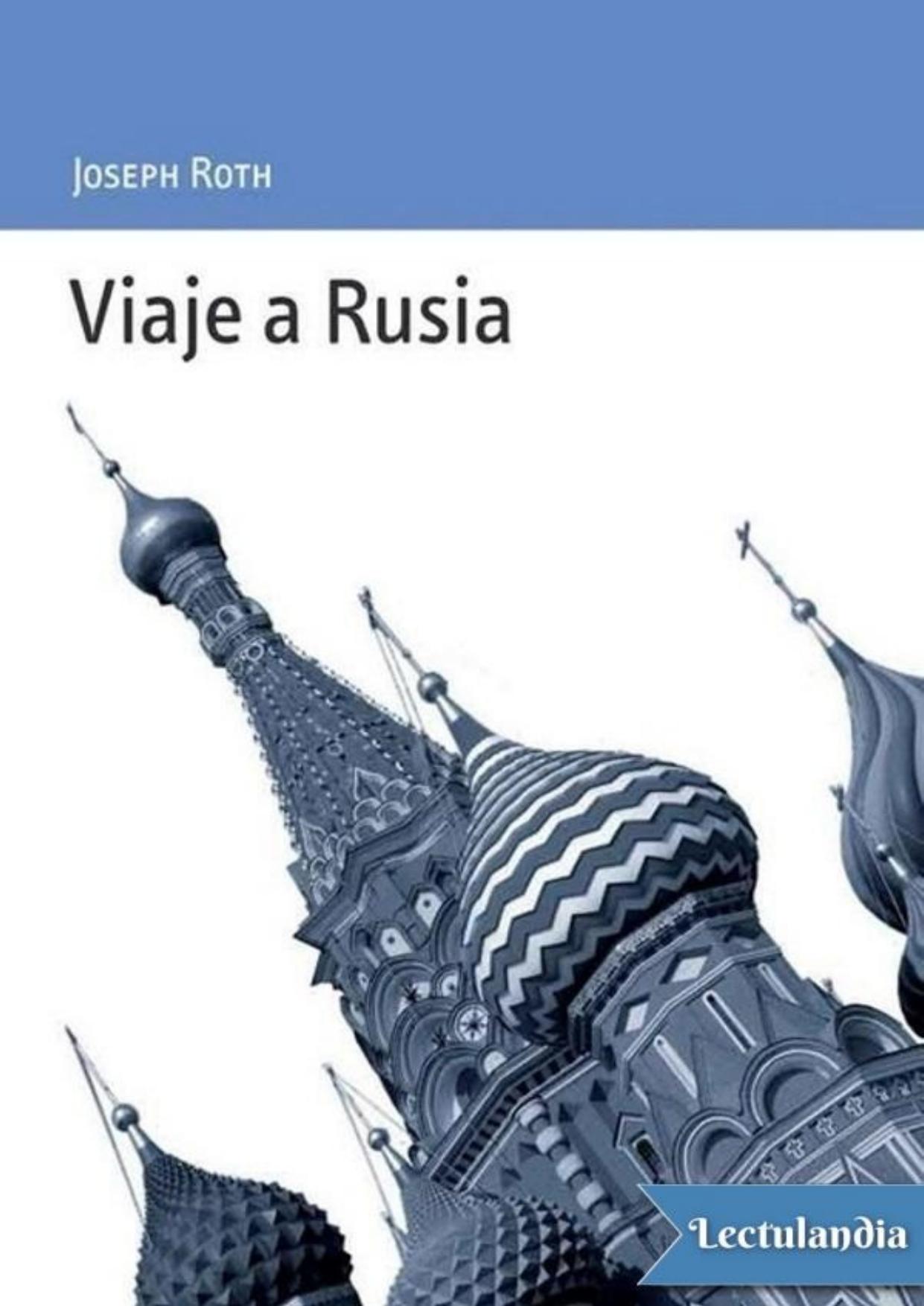 Viaje a Rusia de Joseph Roth, portada del libro