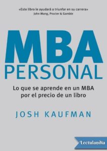 Portada de MBA personal