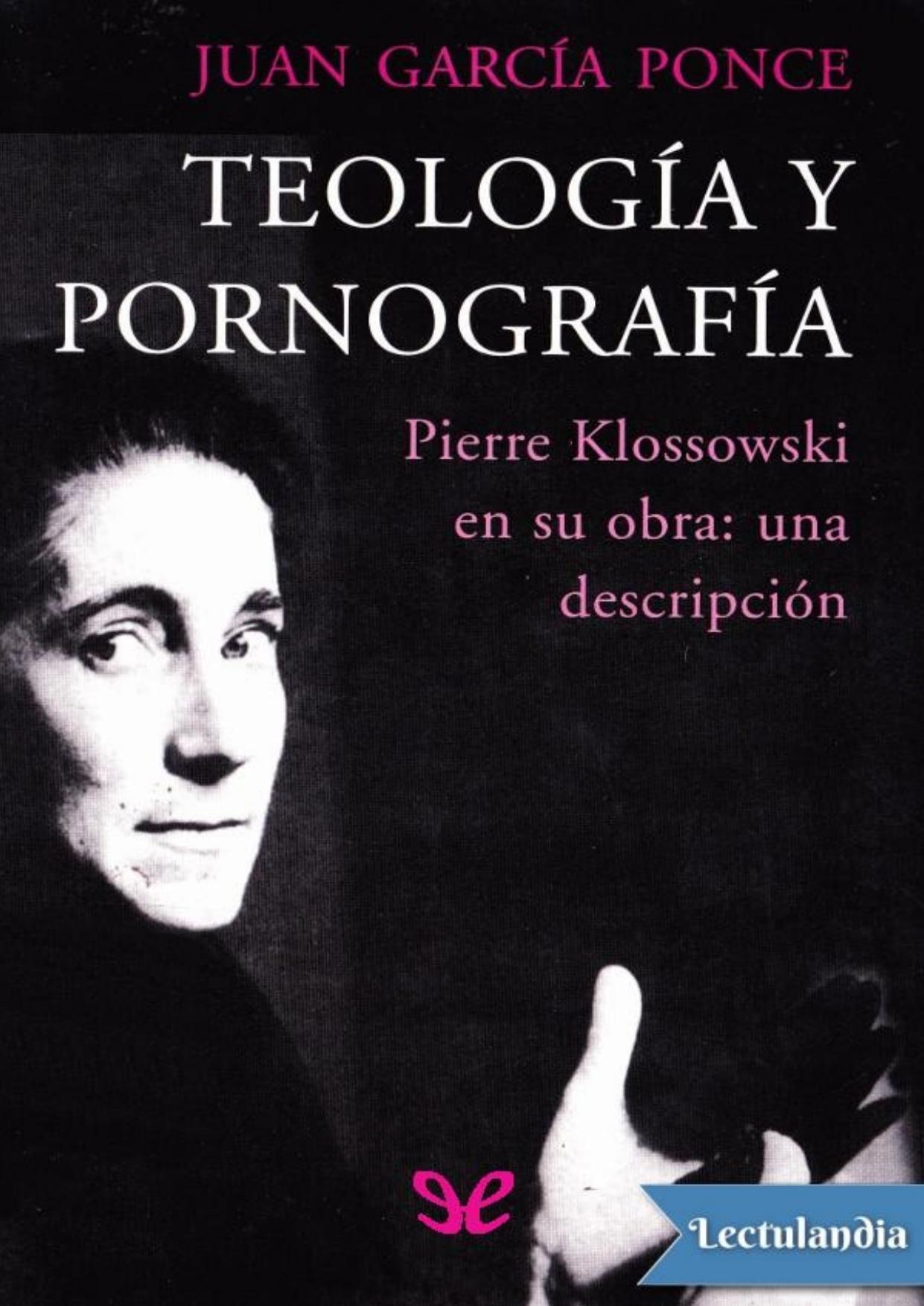 Teología y pornografía de Juan García Ponce, portada del libro