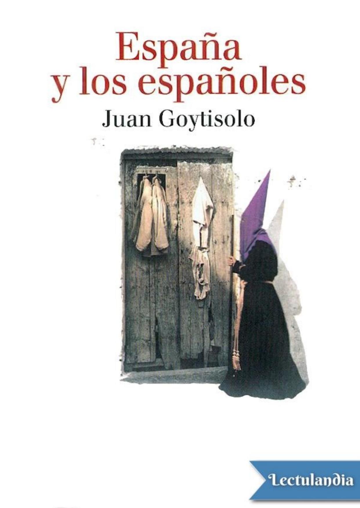 España y los españoles de Juan Goytisolo, portada del libro