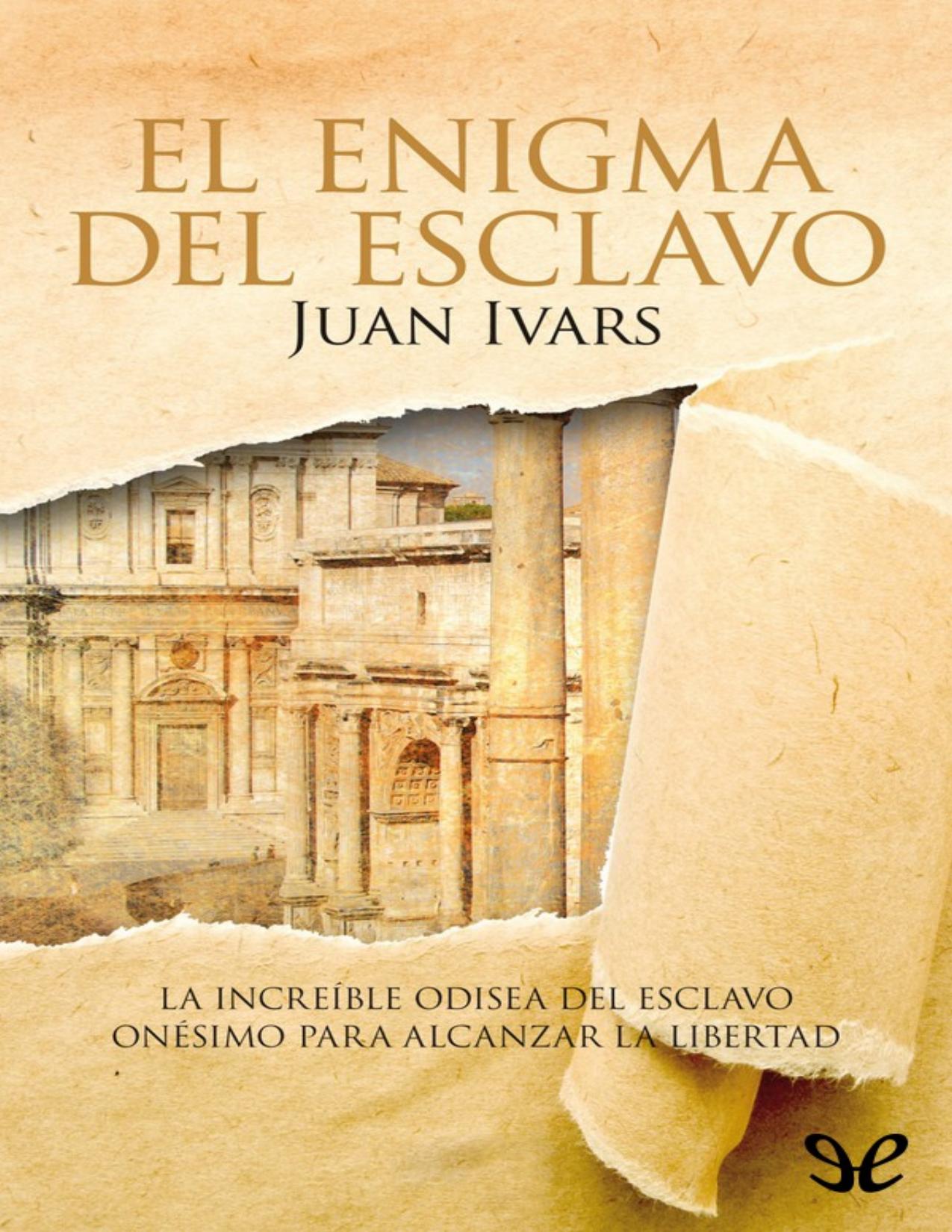 El enigma del esclavo de Juan Ivars, portada del libro