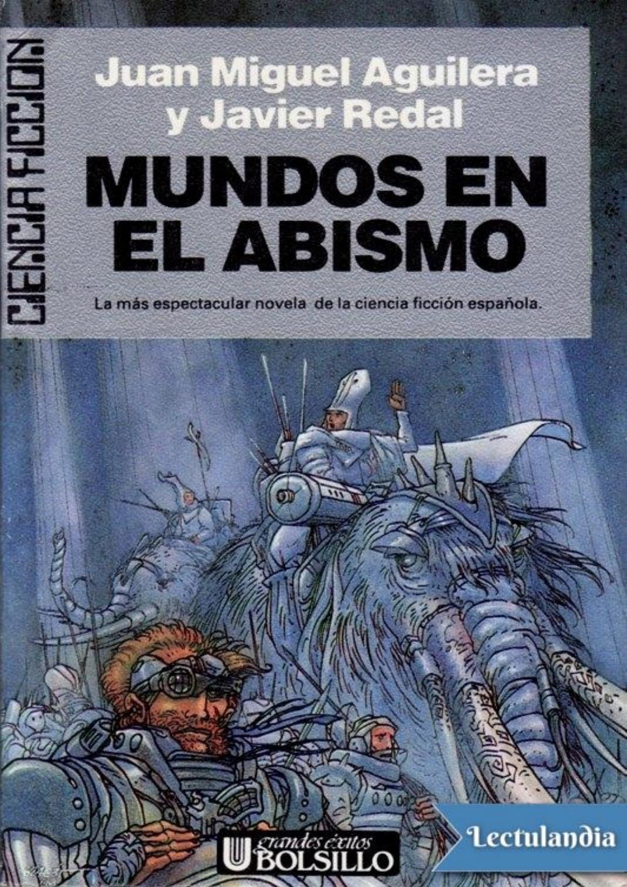 Mundos en el abismo de Juan Miguel Aguilera, portada del libro