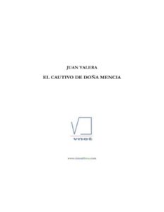 Portada de El cautivo de Doña Mencia