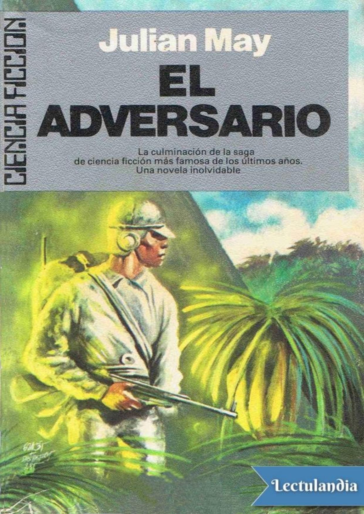 El adversario de Julian May, portada del libro