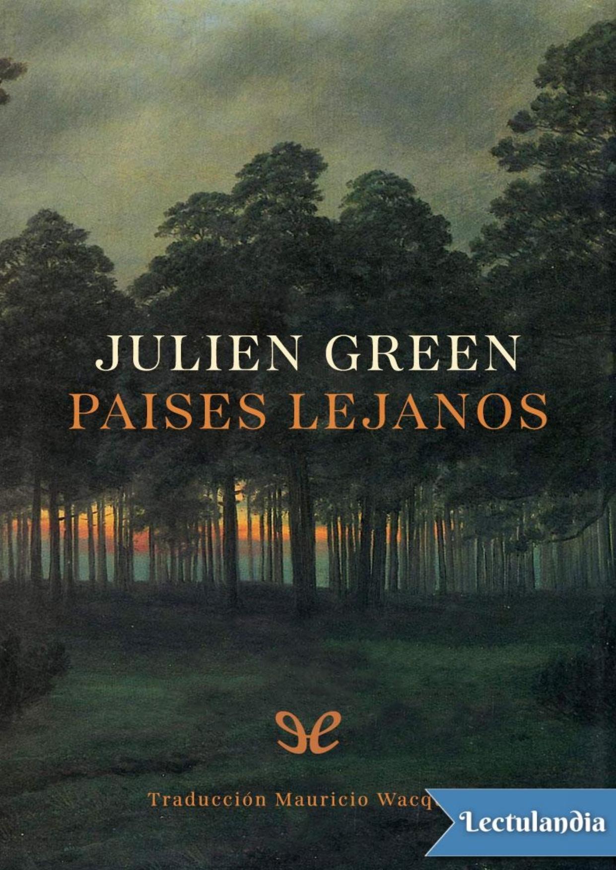 Países lejanos de Julien Green, portada del libro