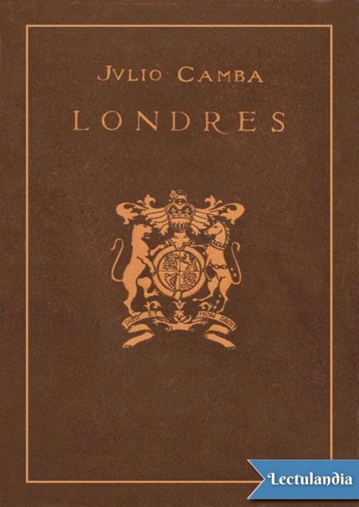 Londres de Julio Camba, portada del libro