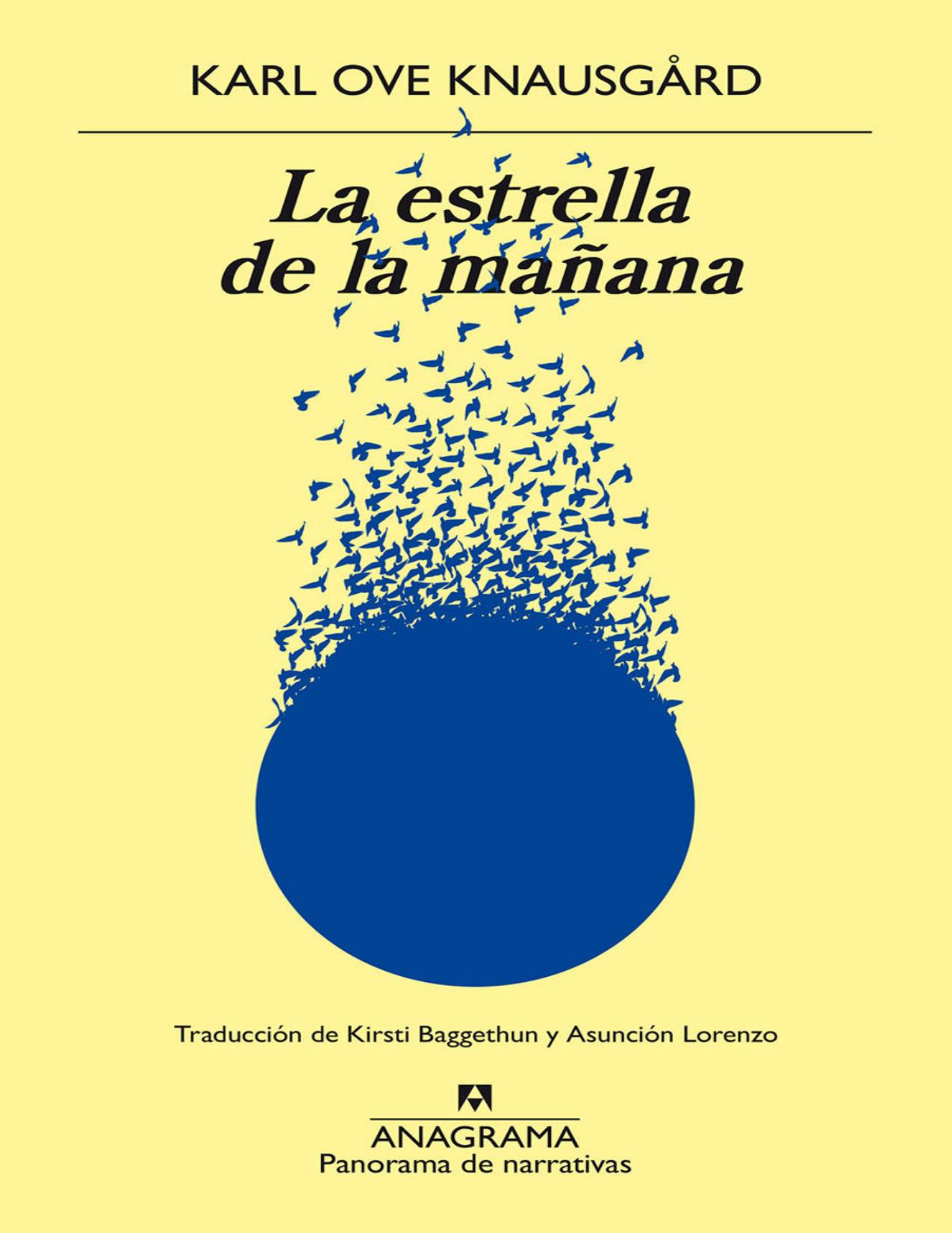 La estrella de la manana de Karl Ove Knausgård, portada del libro