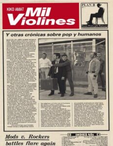 Portada de Mil violines y otras crónicas sobre pop