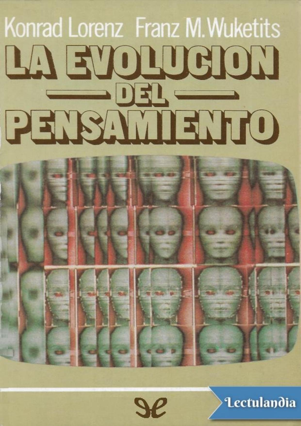 La evolución del pensamiento de Konrad Lorenz, portada del libro
