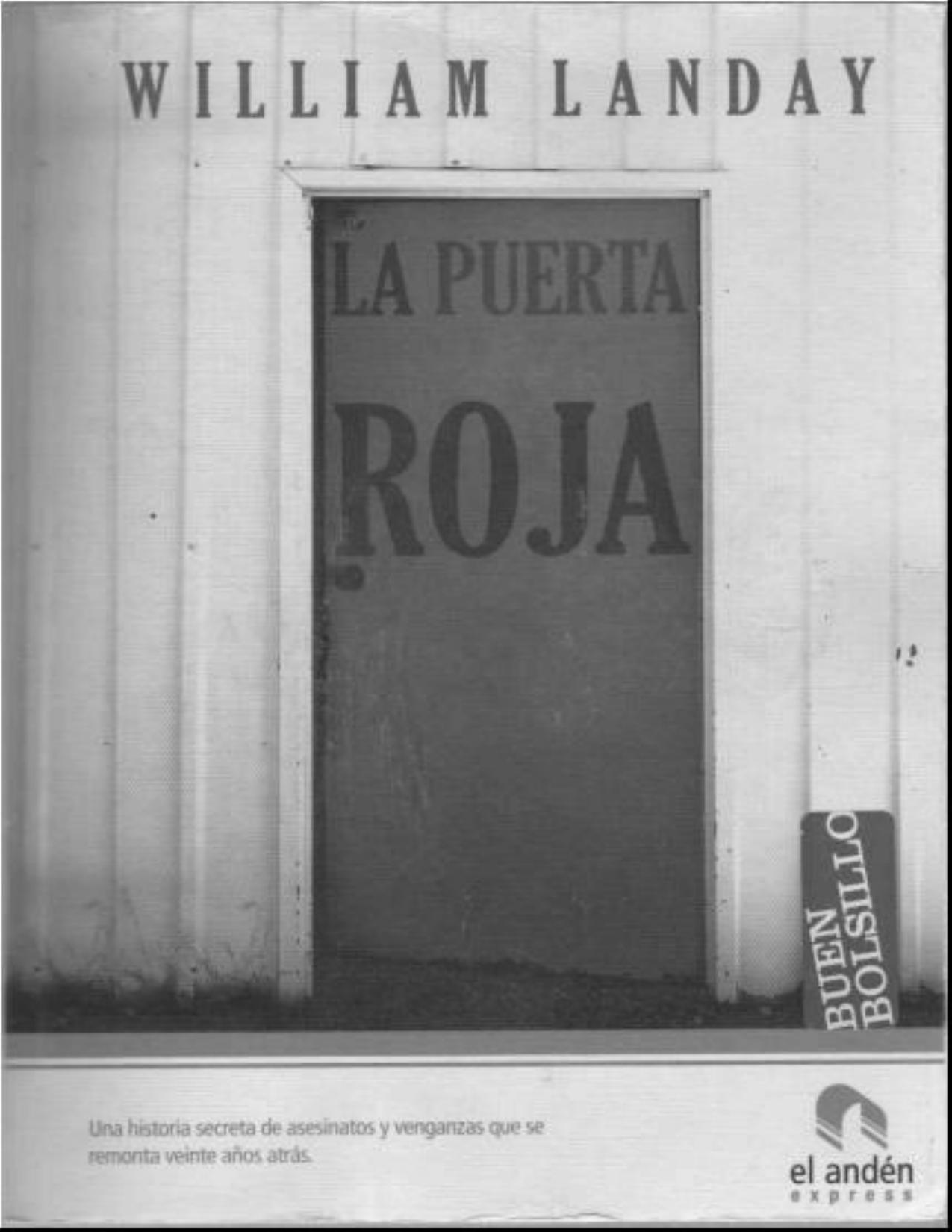 La puerta roja de William Landay, portada del libro
