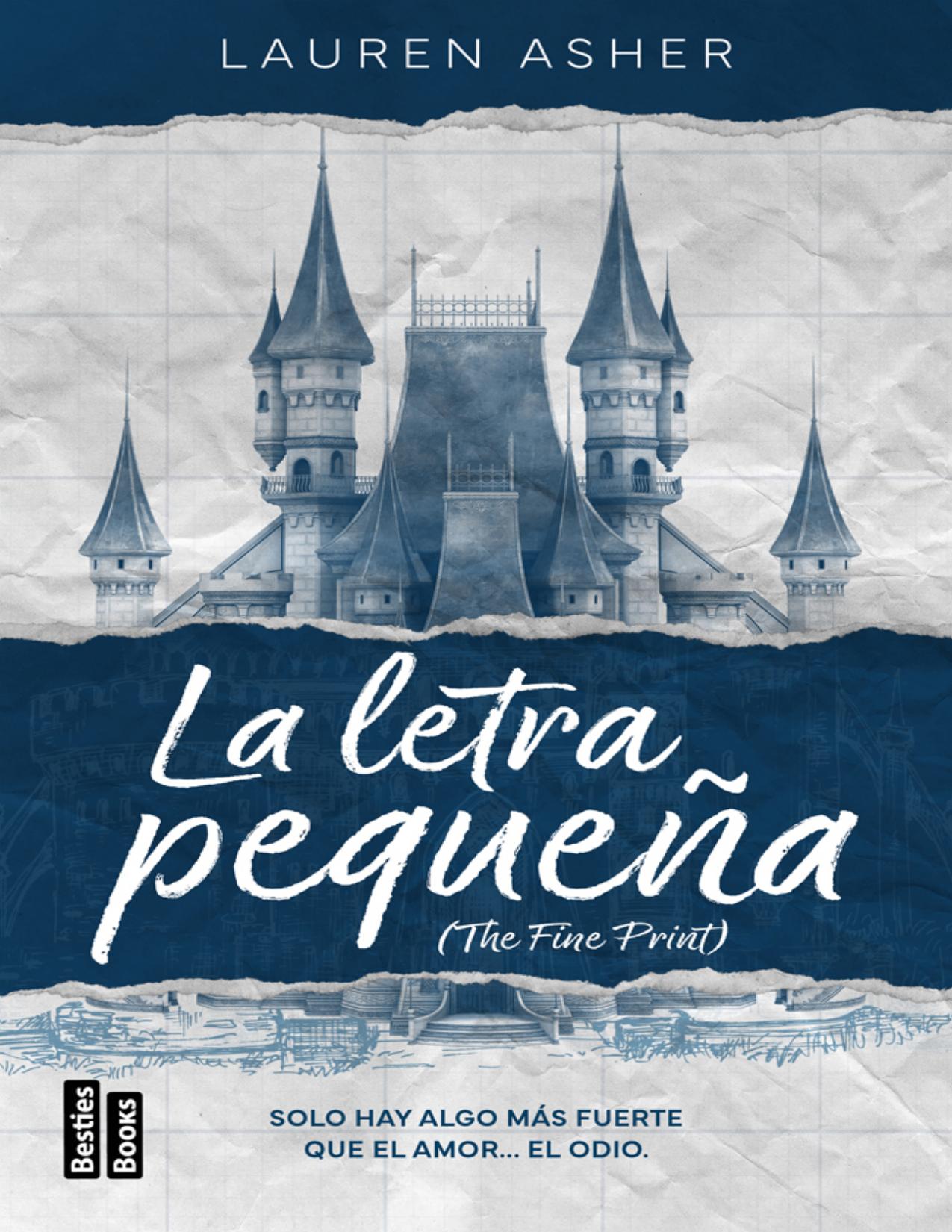 La letra pequeña (The Fine Print) de Lauren Asher, portada del libro