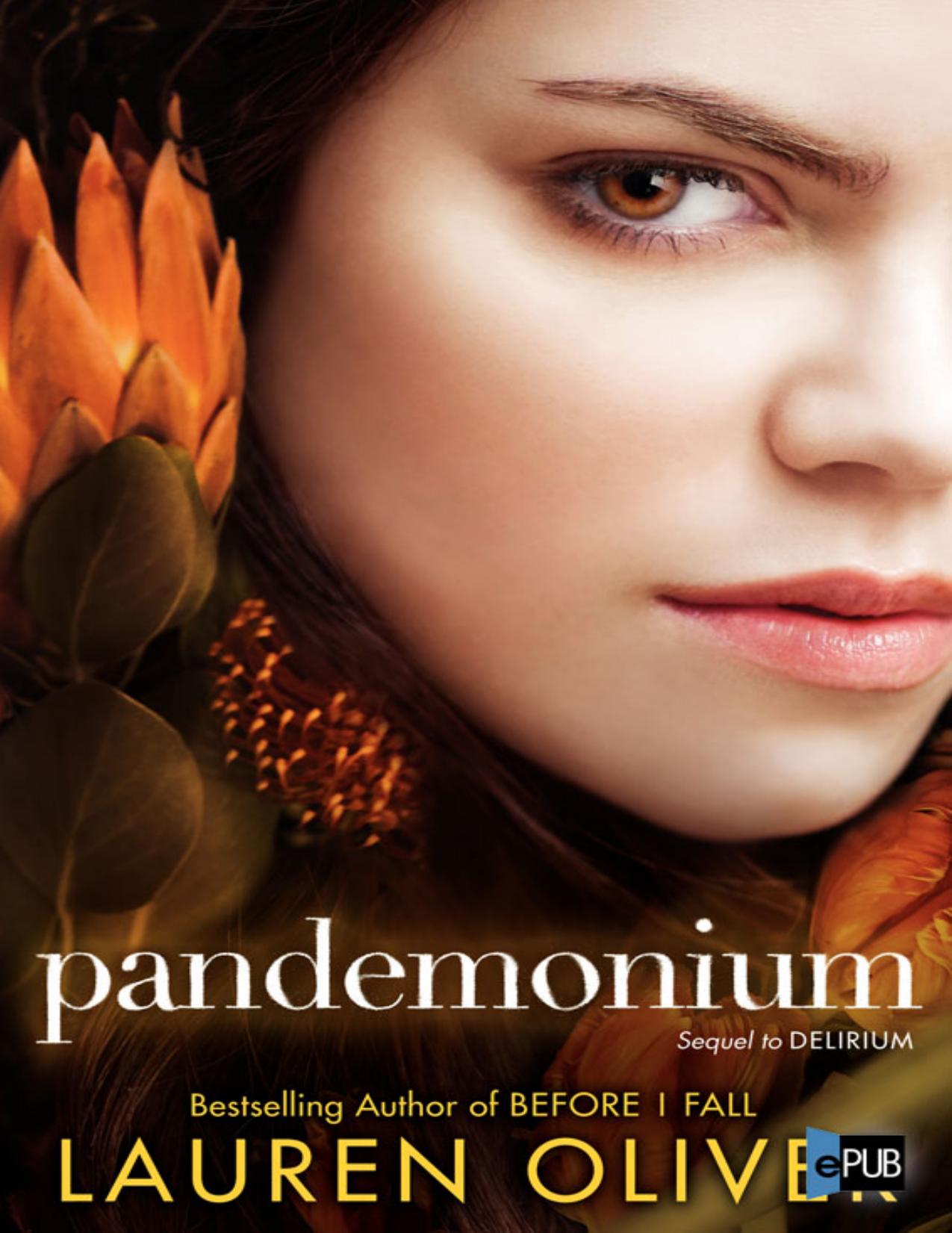 Pandemonium de Lauren Oliver, portada del libro