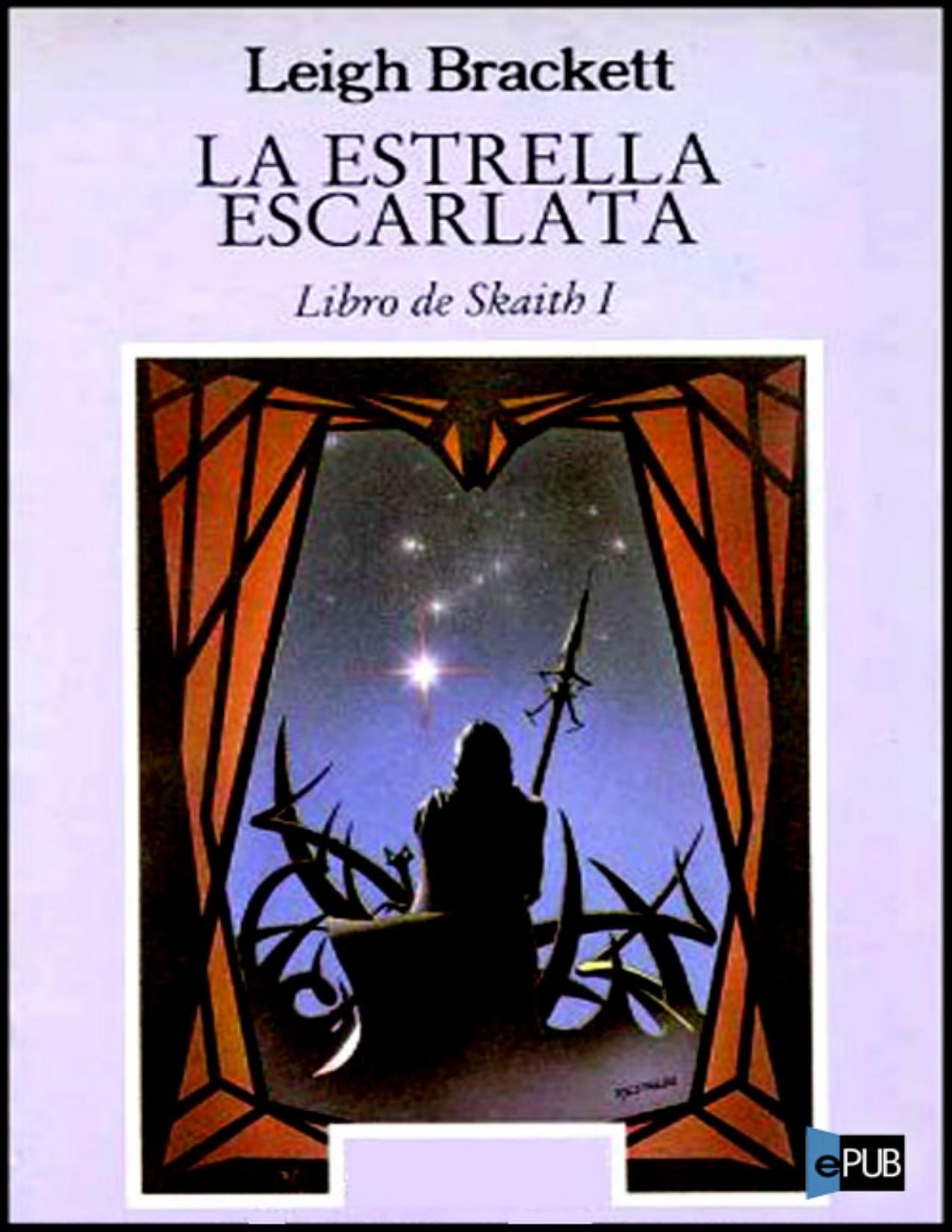La estrella escarlata de Leigh Brackett, portada del libro