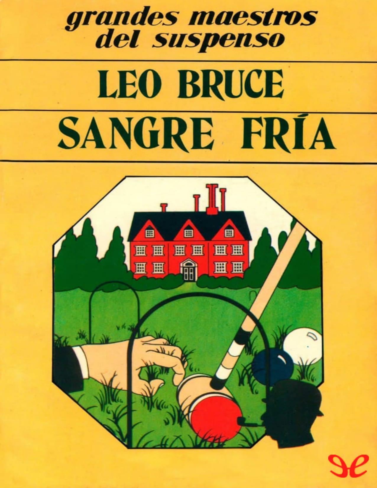 Sangre fría de Leo Bruce, portada del libro