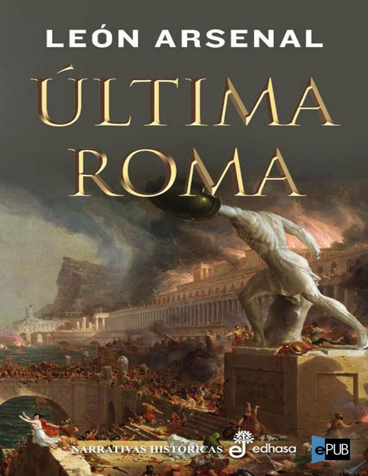 Última Roma de Leon Arsenal, portada del libro