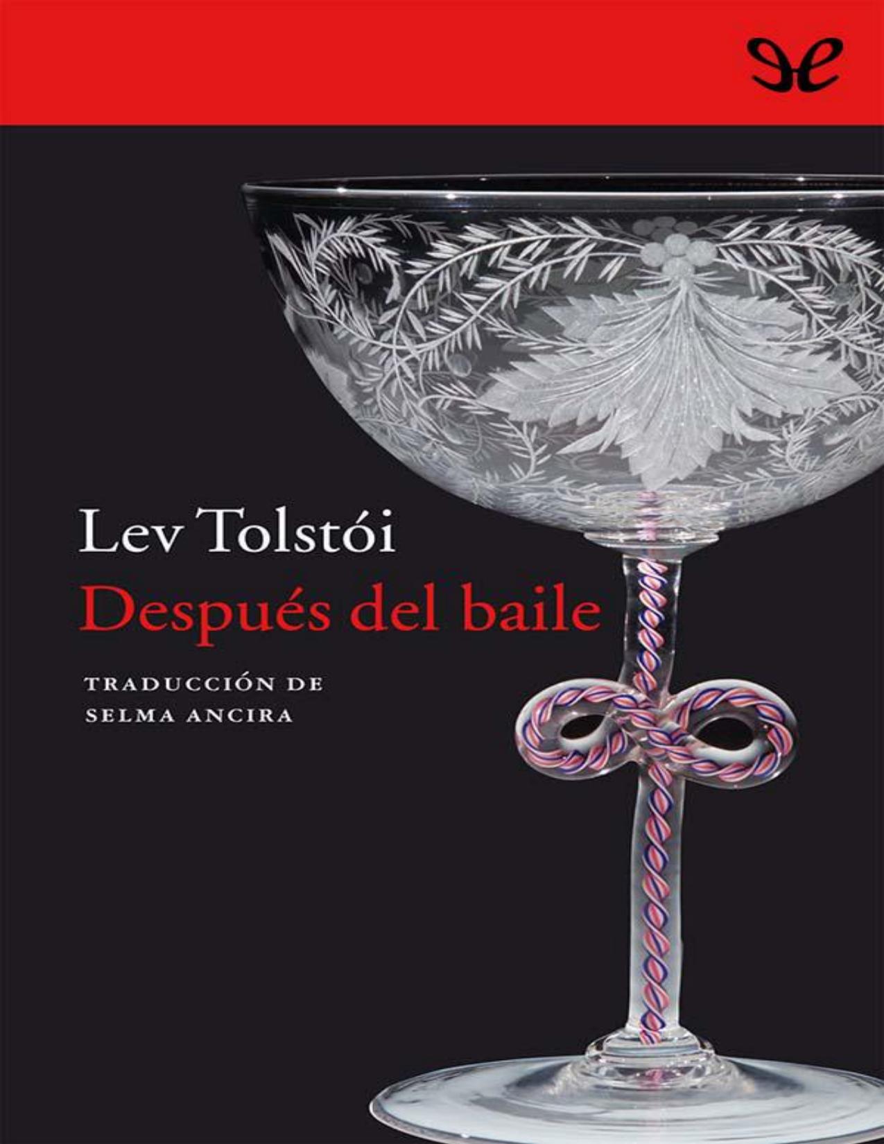 Después del baile de Lev Nikoláievich Tolstói, portada del libro