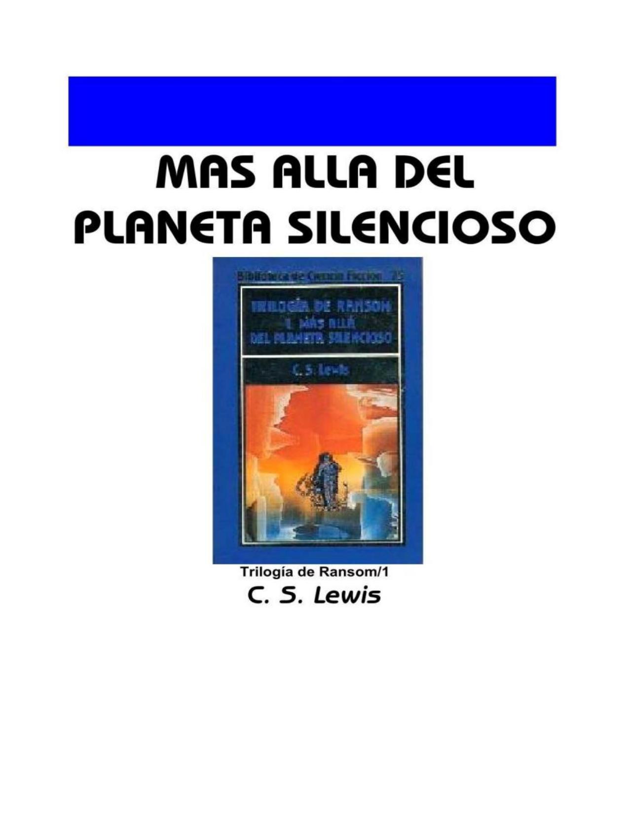 Planeta silente de C. S Lewis, portada del libro