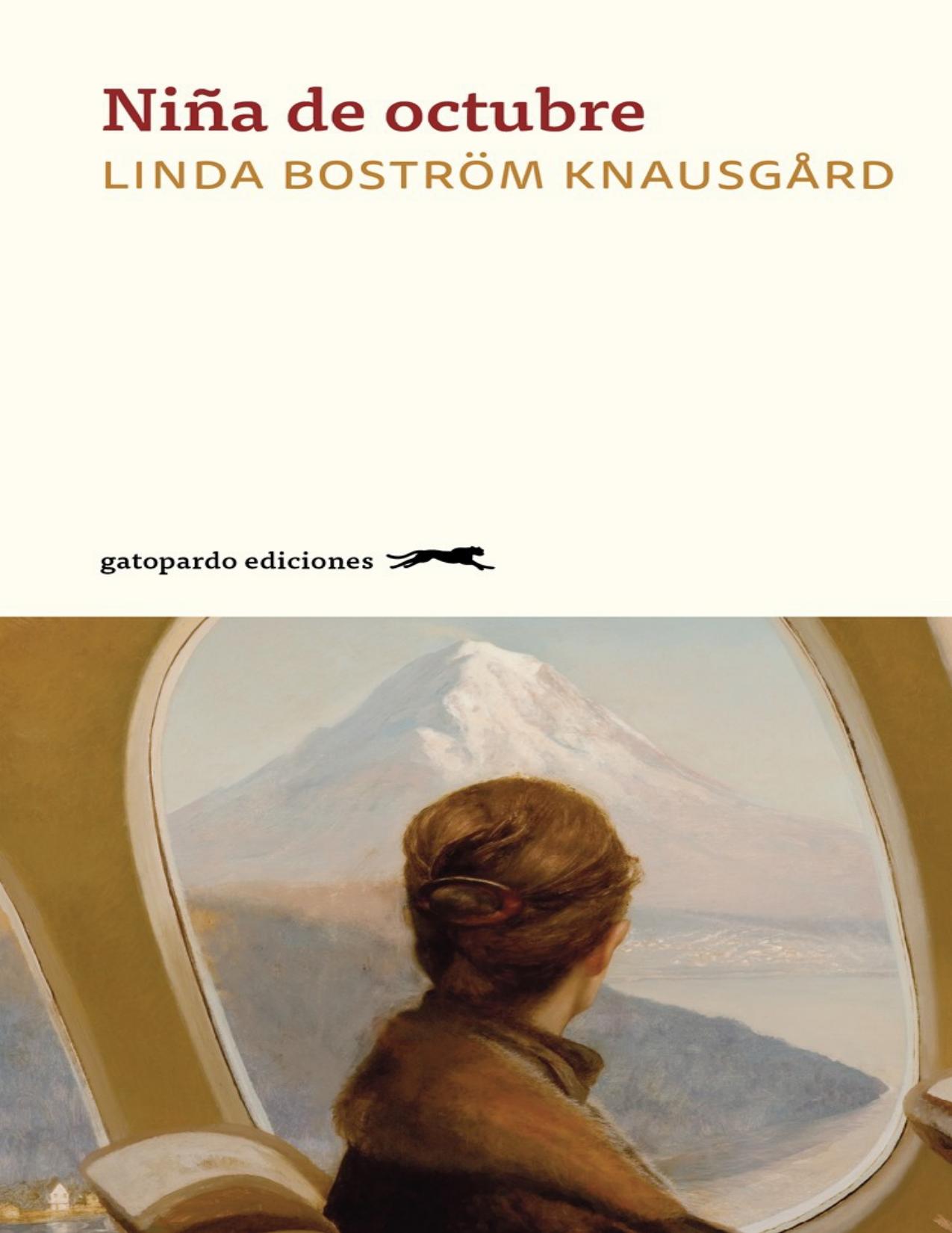 Niña de octubre de Linda Boström Knausgård, portada del libro