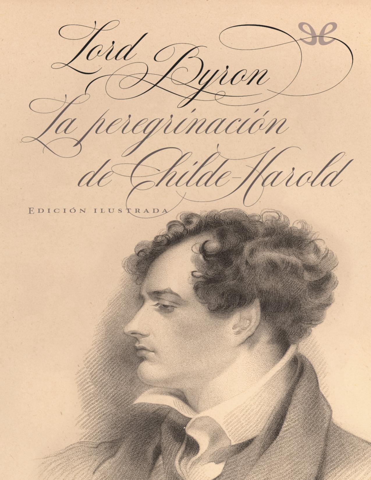 La peregrinacion de Childe-Harold de Lord Byron, portada del libro