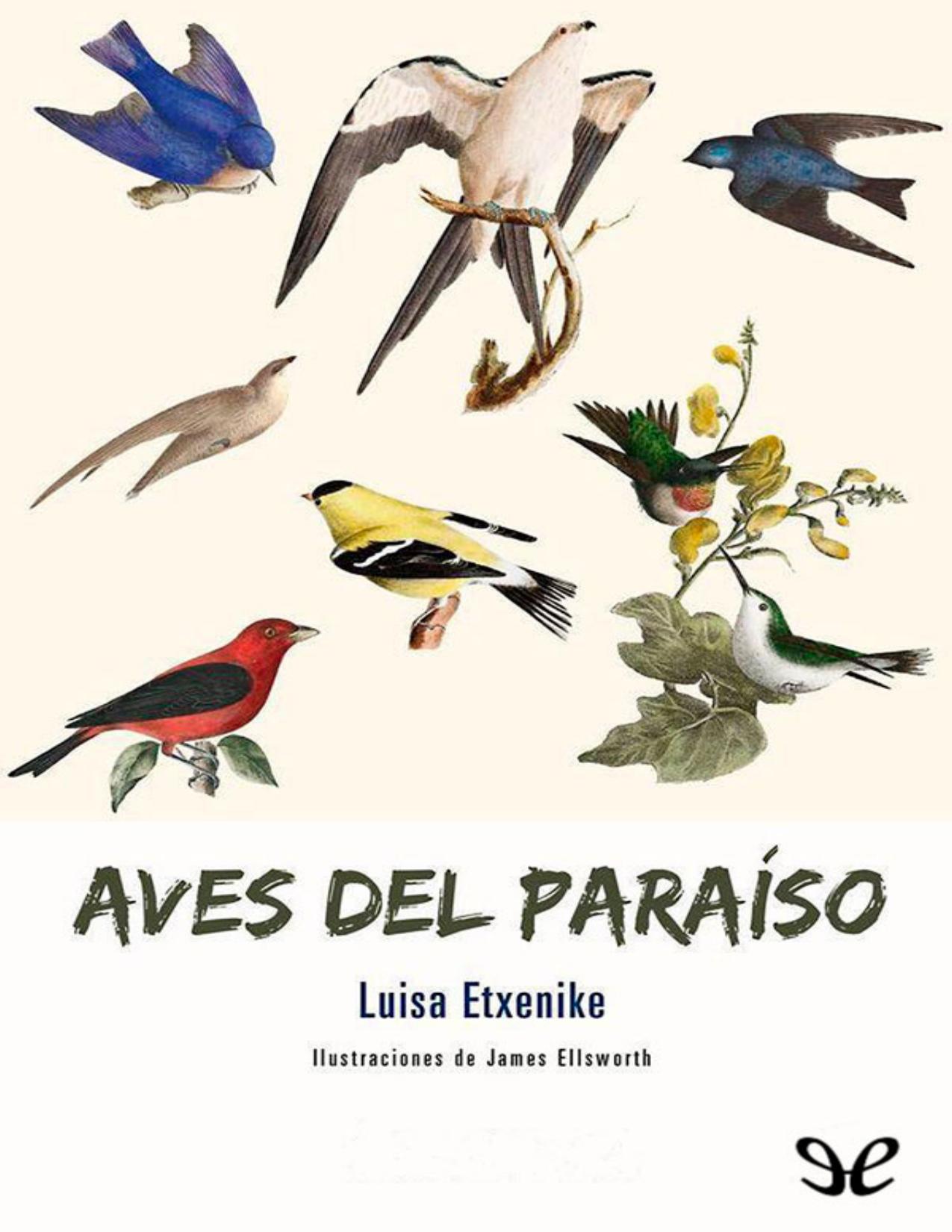 Aves del paraíso de Luisa Etxenike, portada del libro
