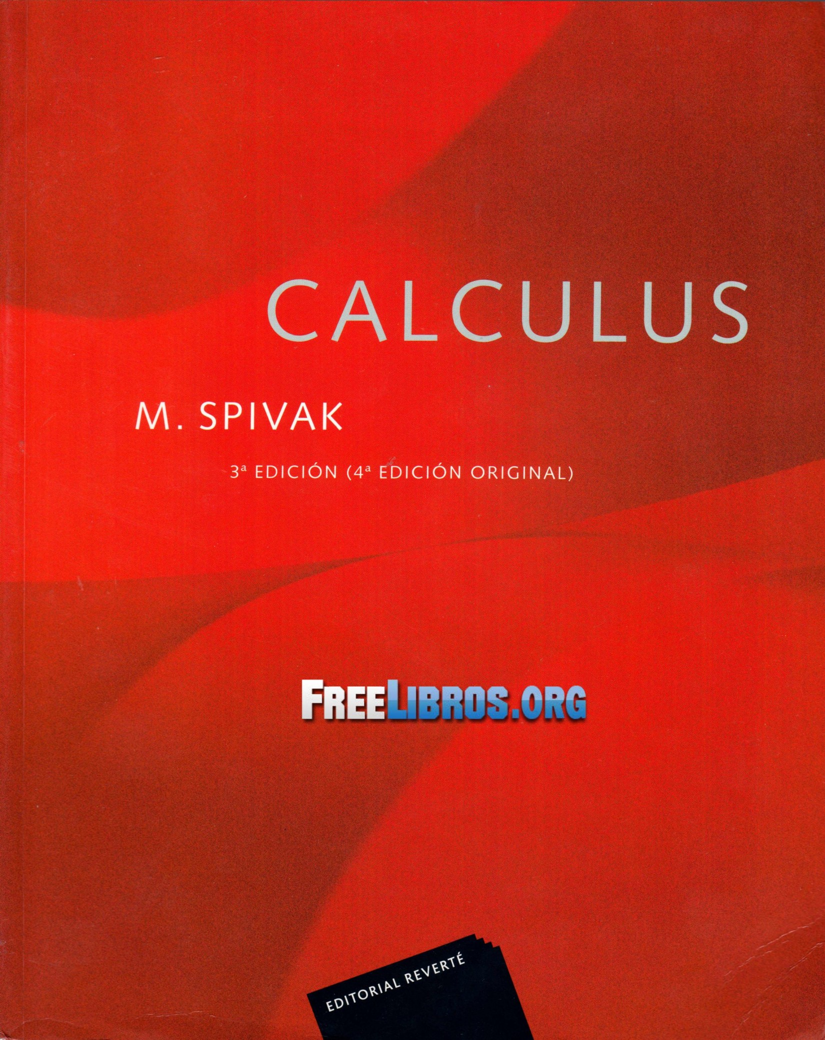 Calculus, 3ra Edición de M. Spivak, portada del libro