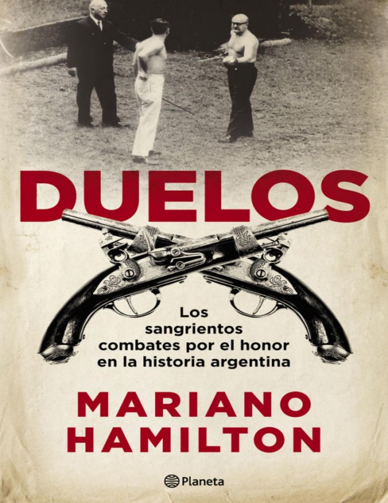Duelos de Mariano Hamilton, portada del libro