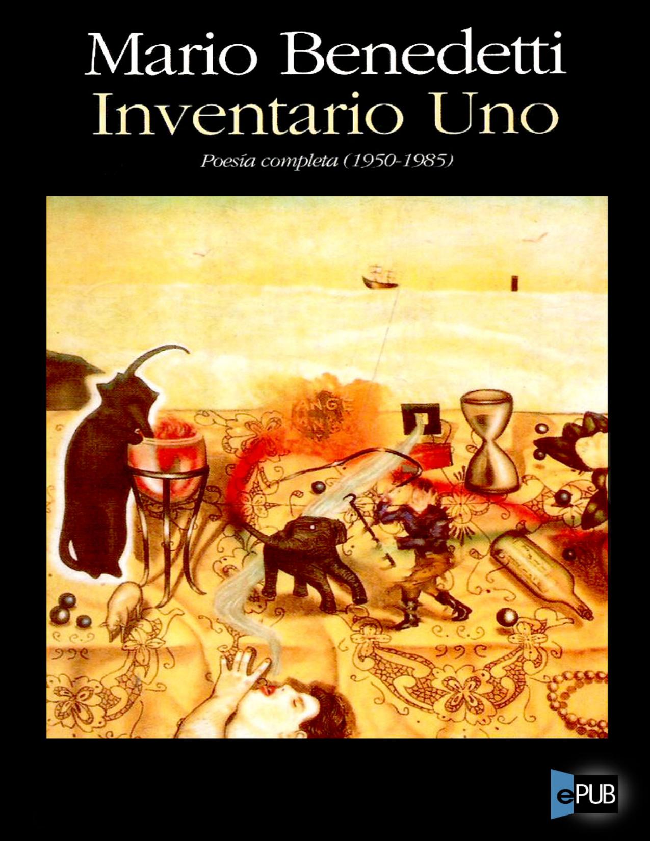 Inventario Uno 1950-1985 de Mario Benedetti, portada del libro