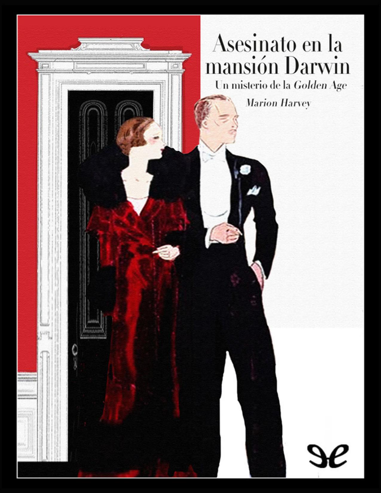 Asesinato en la mansión Darwin de Marion Harvey, portada del libro
