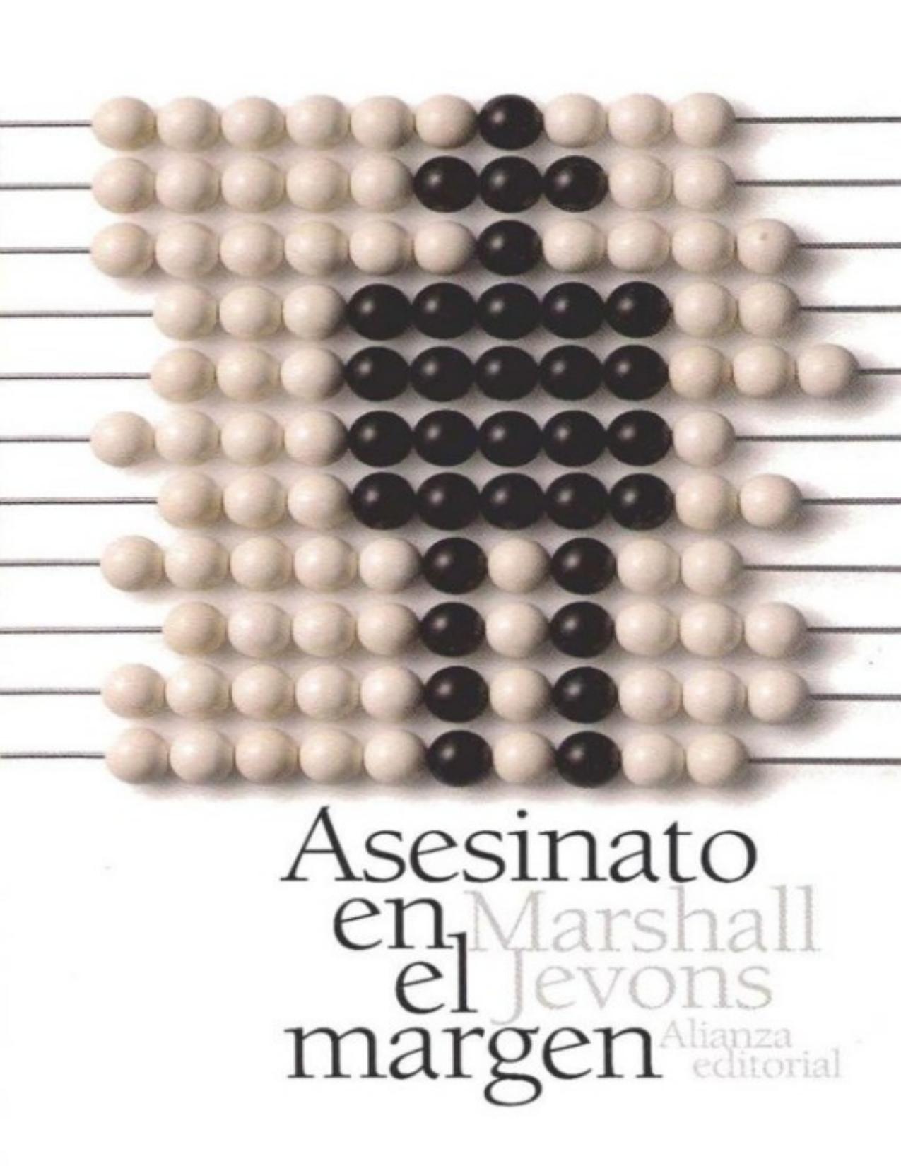 Asesinato en el margen de Marshall Jevons, portada del libro