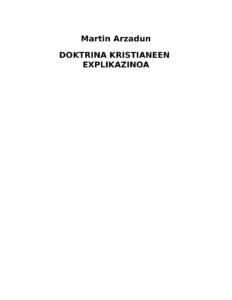 Portada de Doktrina kristianeen explikazinoa