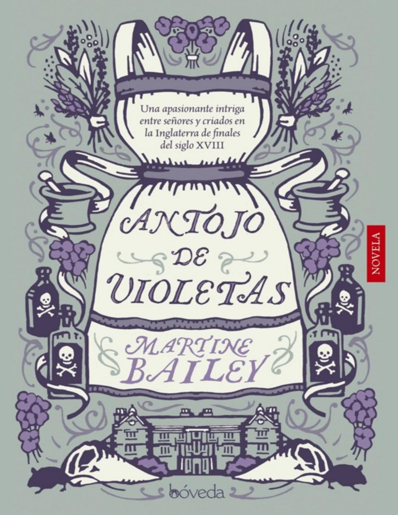 Antojo de violetas de Martine Bailey, portada del libro