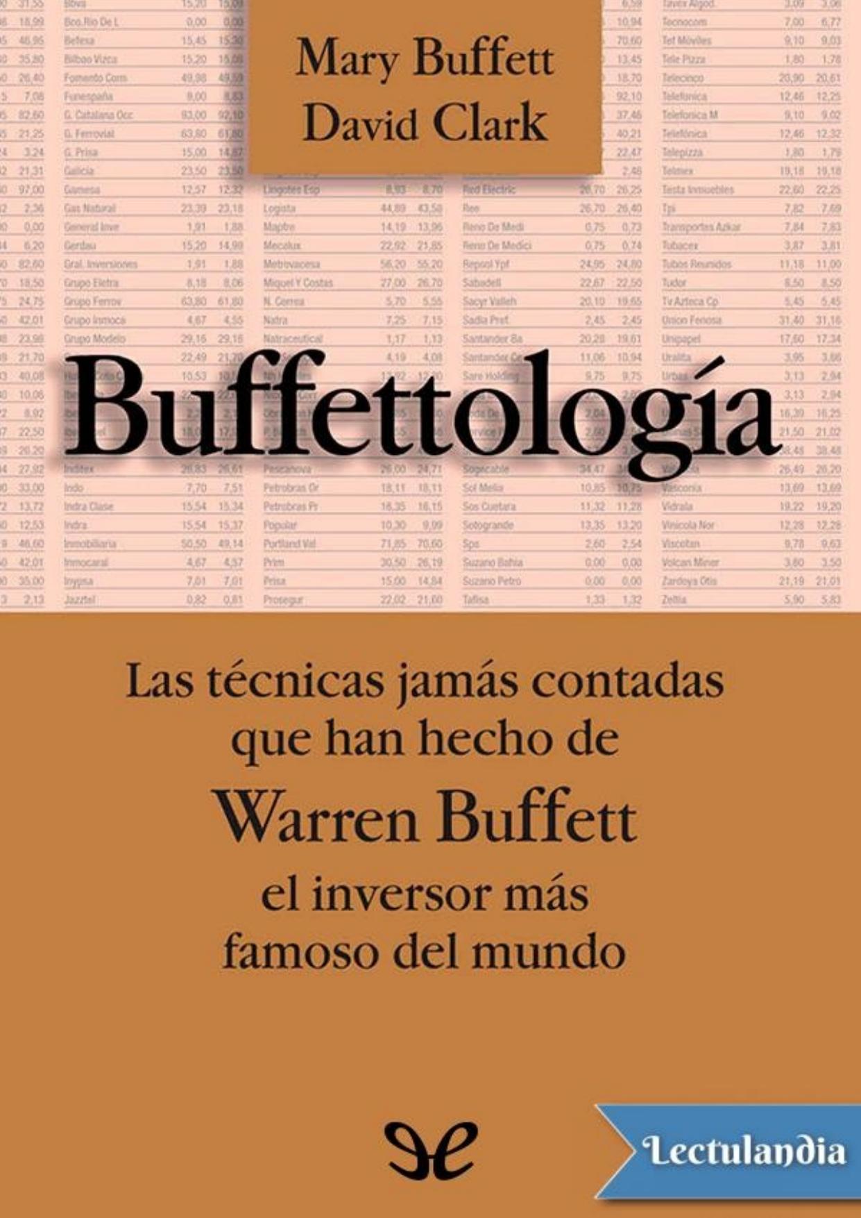 Buffettología de Mary Buffett, portada del libro