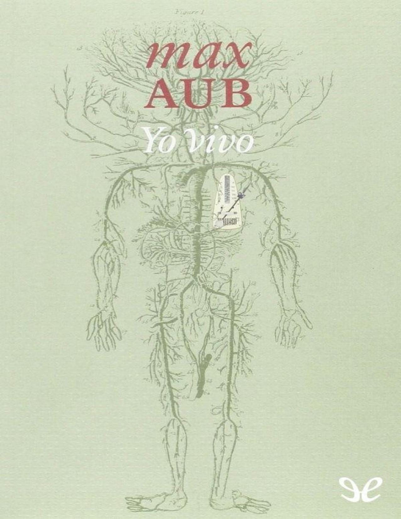 Yo vivo de Max Aub, portada del libro