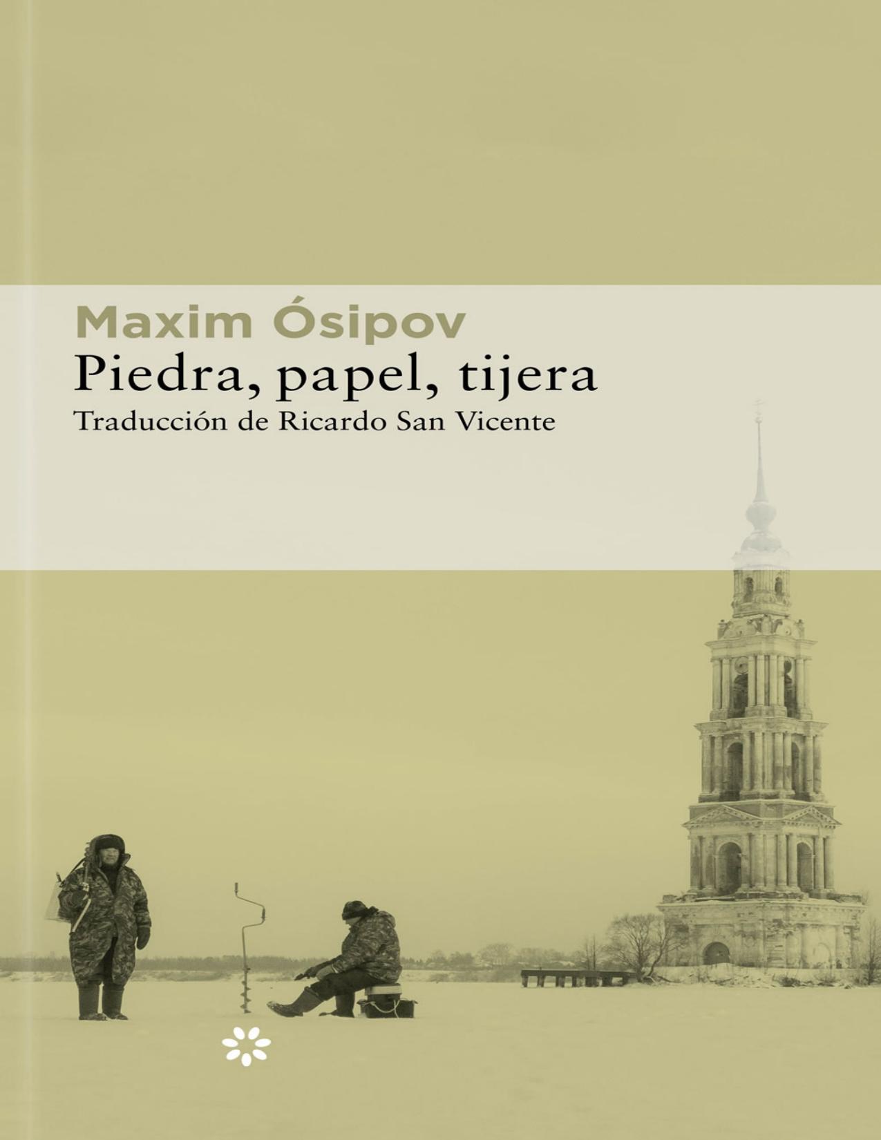Piedra, papel, tijera de Maxim Ósipov, portada del libro