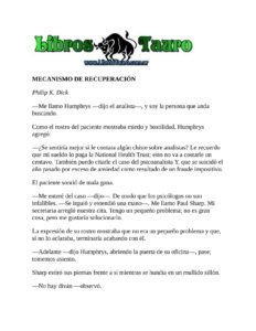 Portada de MECANISMO DE RECUPERACIÓN
