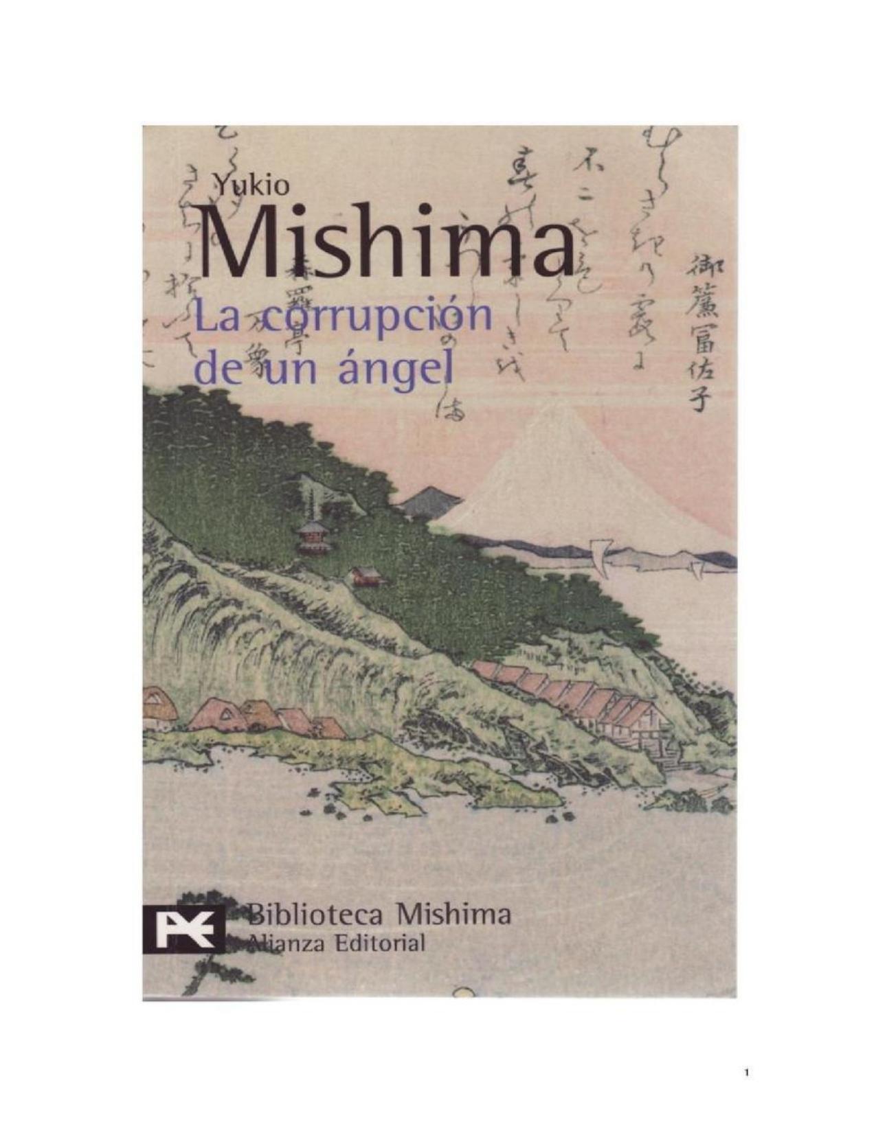 La corrupción de un ángel de Mishima, portada del libro