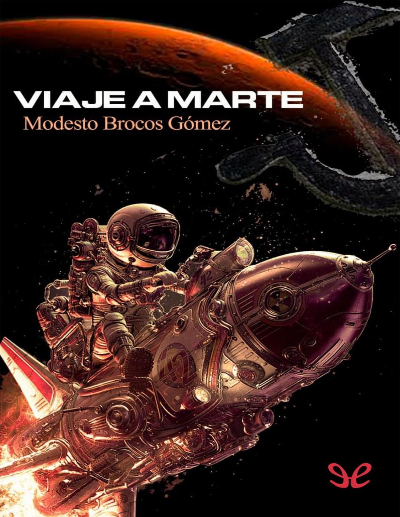 Viaje a Marte de Modesto Brocos Gómez, portada del libro