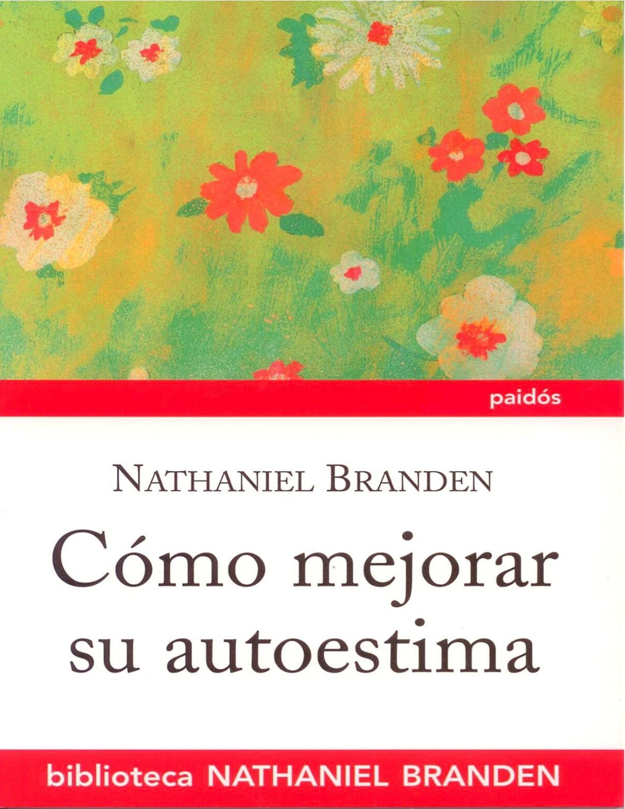 Cómo mejorar su autoestima de Nathaniel Branden, portada del libro