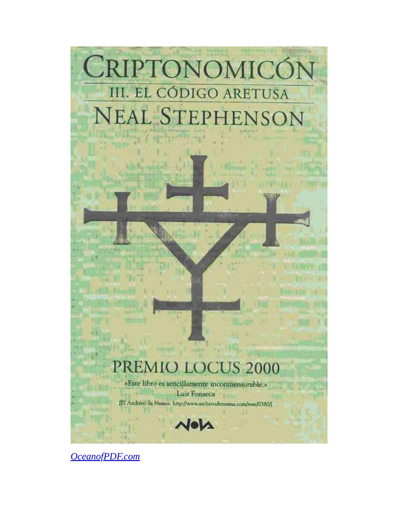 Criptonomicon III, El Codigo Aretus de Neal Stephenson, portada del libro